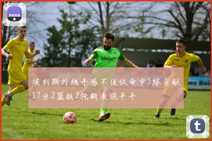 埃利斯外线手感不佳仅命中5球贡献17分2篮板2抢断表现平平